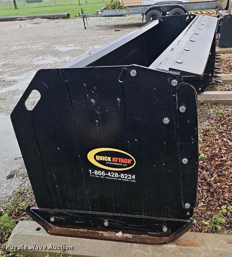 image for item DT6810 Quick Attach Attachments skid steer snow pusher