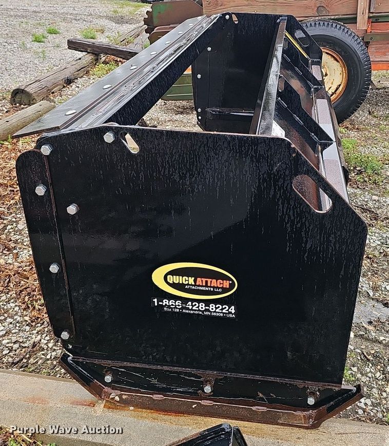 image for item DT6810 Quick Attach Attachments skid steer snow pusher