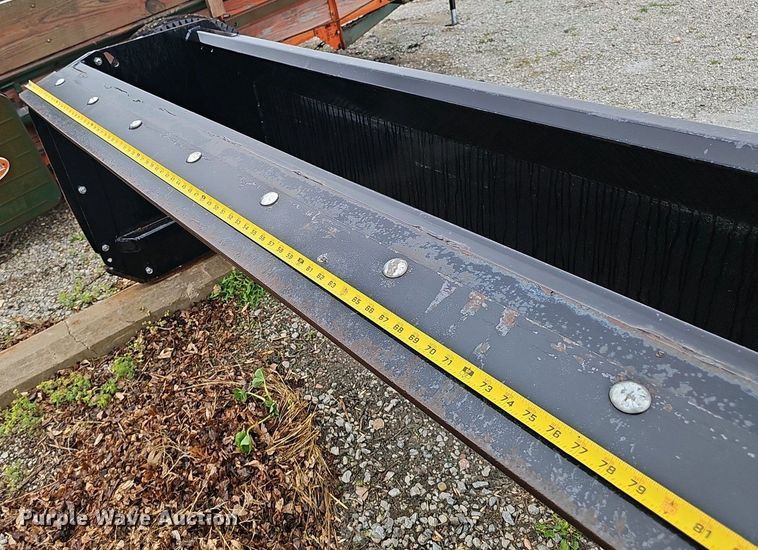 image for item DT6810 Quick Attach Attachments skid steer snow pusher