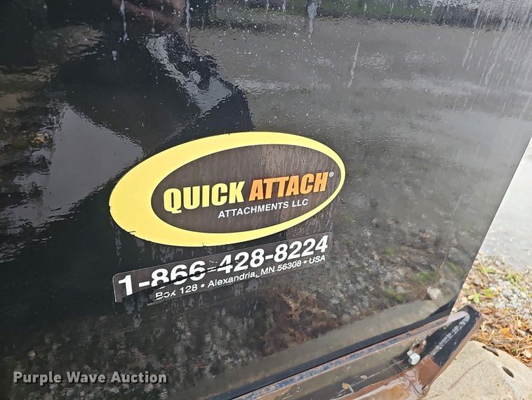 image for item DT6810 Quick Attach Attachments skid steer snow pusher