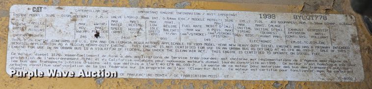 image for item DT6812 2000 GMC C7500 dump truck