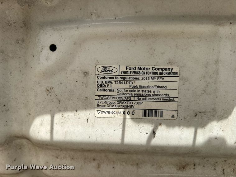 image for item DV1934 2013 Ford F150 XL SuperCab pickup truck