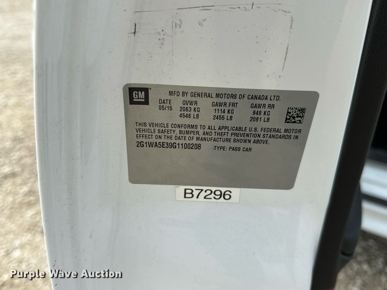 image for item DV1935 2016 Chevrolet Impala Limited 