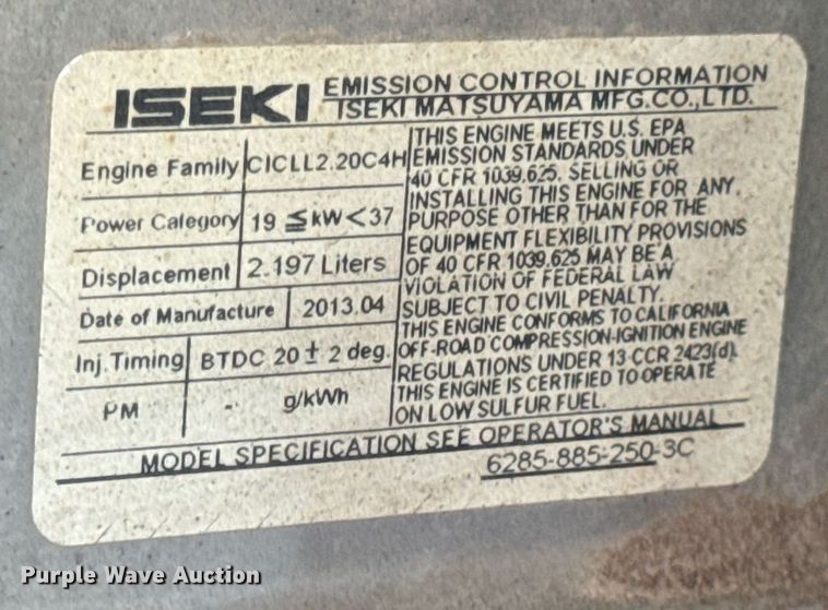 image for item DV1968 2013 Massey Ferguson 1648 MFWD tractor