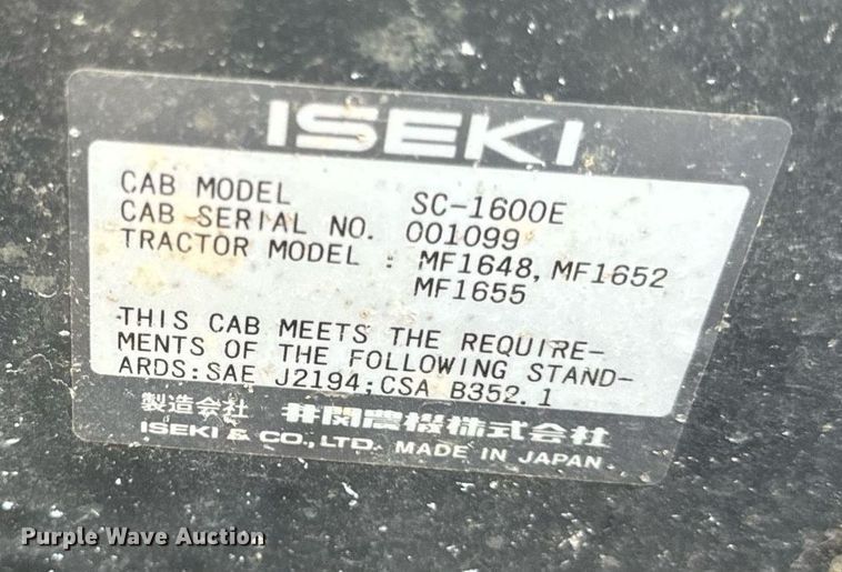 image for item DV1968 2013 Massey Ferguson 1648 MFWD tractor