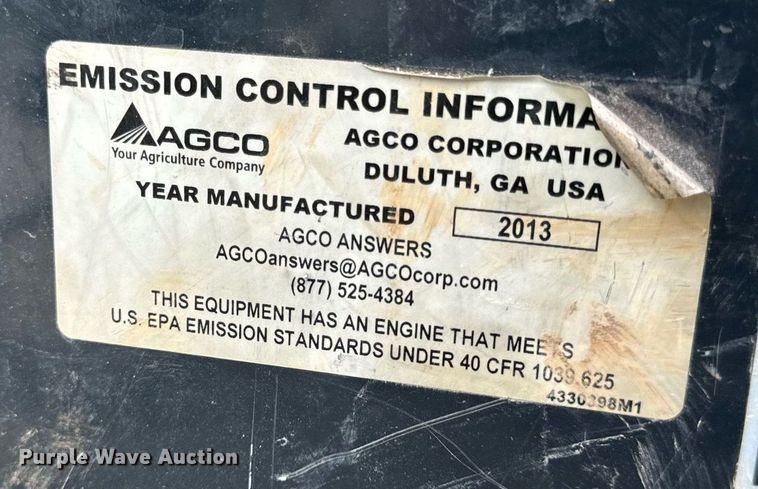 image for item DV1968 2013 Massey Ferguson 1648 MFWD tractor