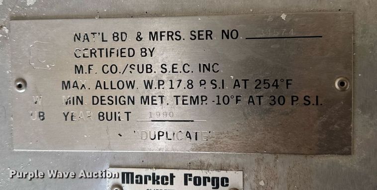 image for item DV2506 1990 Market Forge STM-EL autoclave