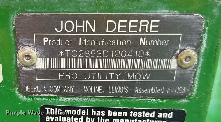 image for item DV2514 John Deere 2653A reel mower