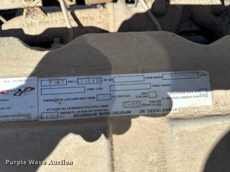 image for item DV2536 2000 Mack RD688S dump truck