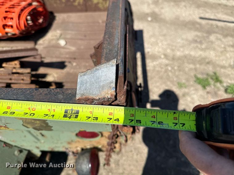 image for item DV2541 1989 Shop built utility trailer