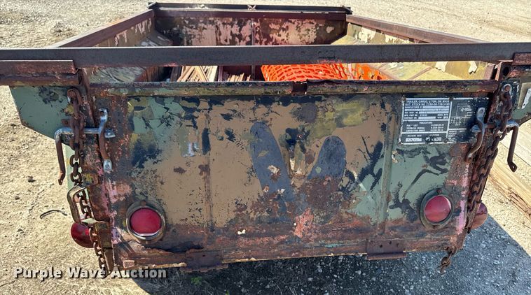 image for item DV2541 1989 Shop built utility trailer