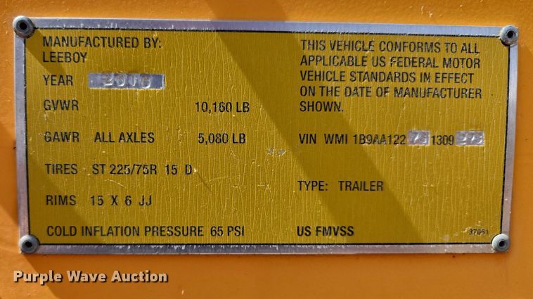 image for item DW8555 2016 Rosco RMT1000 Oil Distributor Trailer