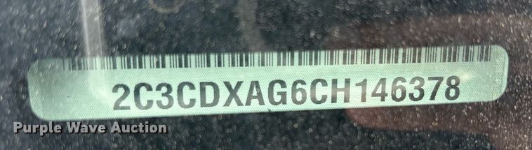 image for item DY2472 2012 Dodge Charger Police 
