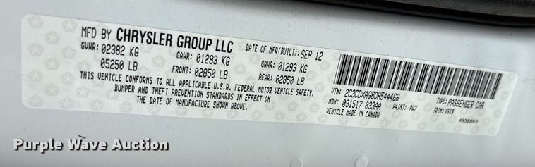 image for item DY2474 2013 Dodge Charger Police 