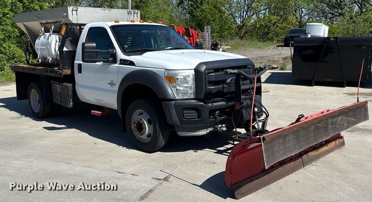 image for item DZ4008 2012 Ford F450 Super Duty dump flatbed truck