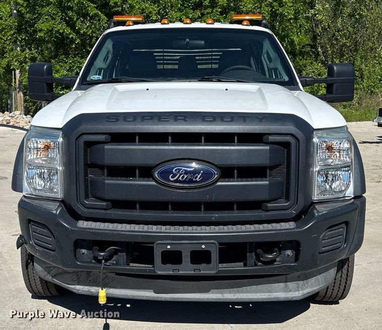 image for item DZ4013 2012 Ford F450 Super Duty Crew Cab dump flatbed truck