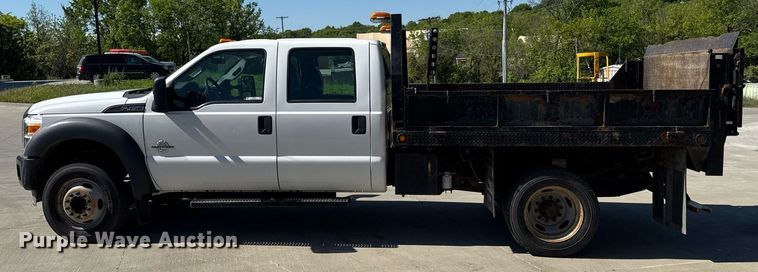 image for item DZ4013 2012 Ford F450 Super Duty Crew Cab dump flatbed truck