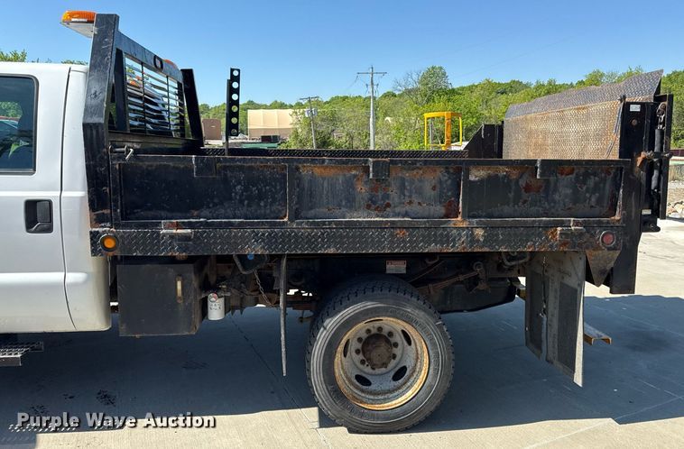 image for item DZ4013 2012 Ford F450 Super Duty Crew Cab dump flatbed truck