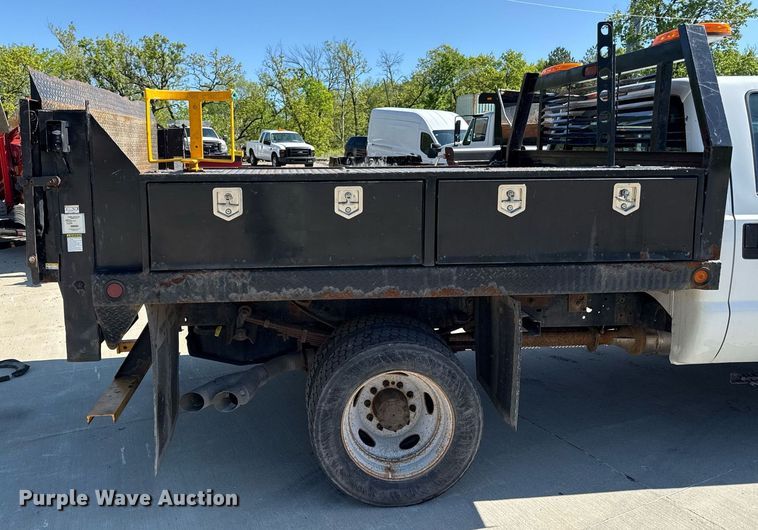 image for item DZ4013 2012 Ford F450 Super Duty Crew Cab dump flatbed truck