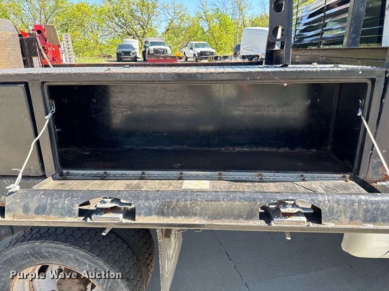 image for item DZ4013 2012 Ford F450 Super Duty Crew Cab dump flatbed truck