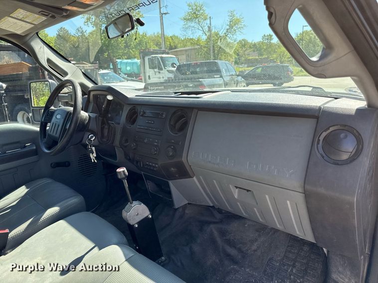 image for item DZ4013 2012 Ford F450 Super Duty Crew Cab dump flatbed truck