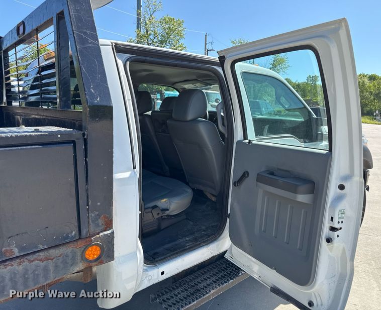 image for item DZ4013 2012 Ford F450 Super Duty Crew Cab dump flatbed truck