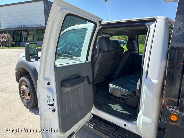 image for item DZ4013 2012 Ford F450 Super Duty Crew Cab dump flatbed truck