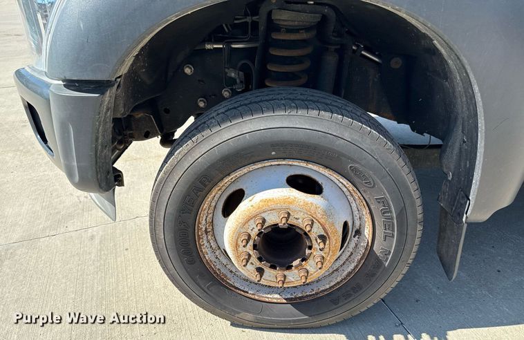 image for item DZ4013 2012 Ford F450 Super Duty Crew Cab dump flatbed truck