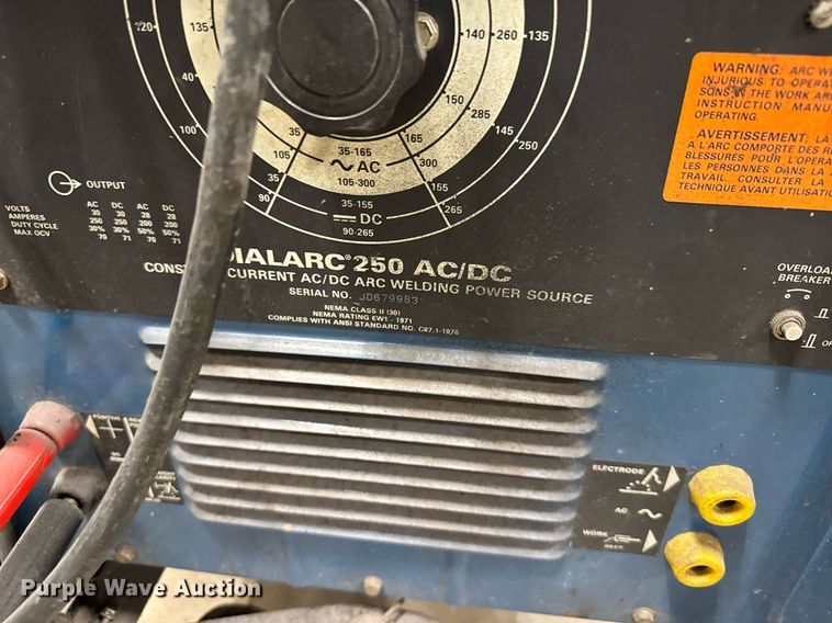 image for item EG6368 (2) Miller Dialarc 250 welders