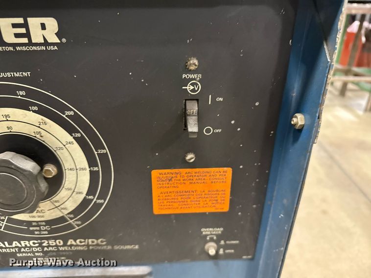 image for item EG6368 (2) Miller Dialarc 250 welders