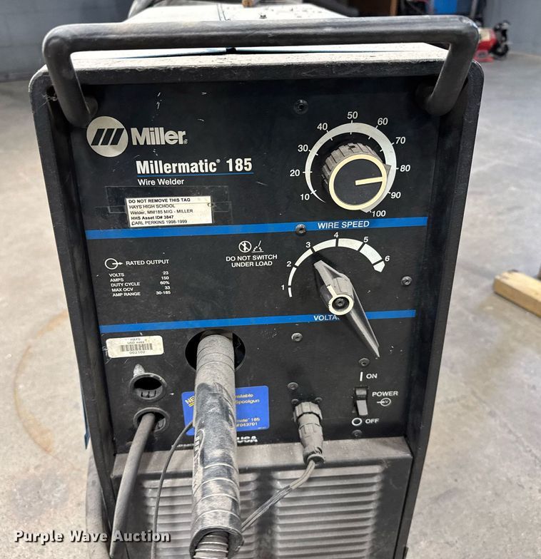 image for item EG6369 Miller Millermatic 185 welder/generator