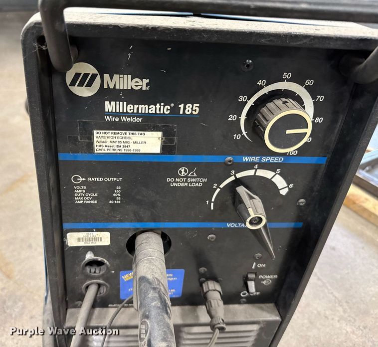 image for item EG6369 Miller Millermatic 185 welder/generator