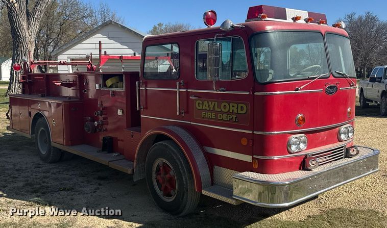 image for item EG6390 1971 International C0 8190 pumper fire truck