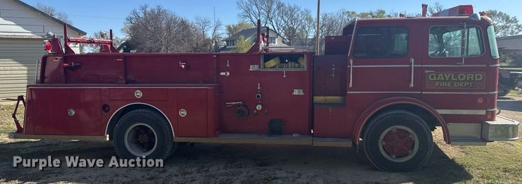 image for item EG6390 1971 International C0 8190 pumper fire truck