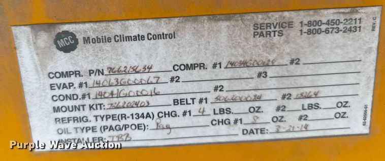 image for item EG6397 2015 Thomas Built Savana G4500 school bus