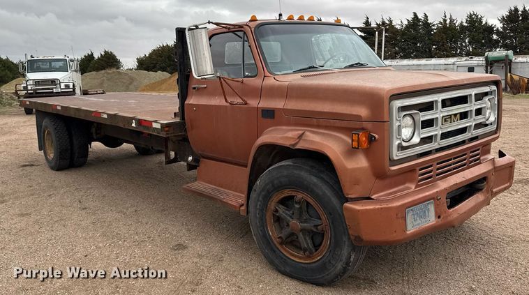 image for item EG6401 1980 GMC 7000 dump flatbed truck