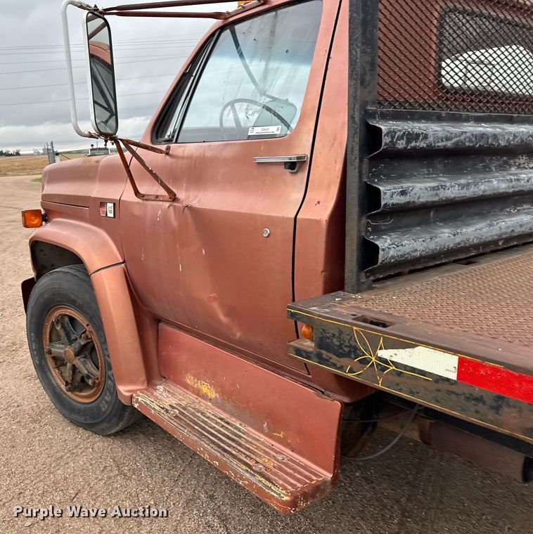 image for item EG6401 1980 GMC 7000 dump flatbed truck