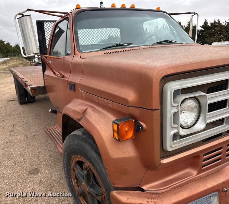 image for item EG6401 1980 GMC 7000 dump flatbed truck