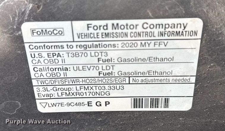 image for item EG6402 2020 Ford Explorer Police Interceptor SUV