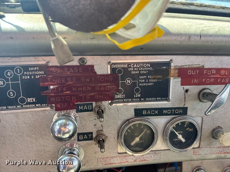 image for item EG6419 1961 Oshkosh W-616-R snow blower truck