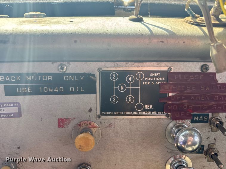 image for item EG6419 1961 Oshkosh W-616-R snow blower truck