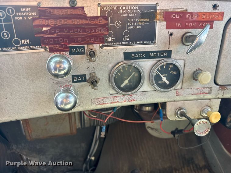 image for item EG6419 1961 Oshkosh W-616-R snow blower truck