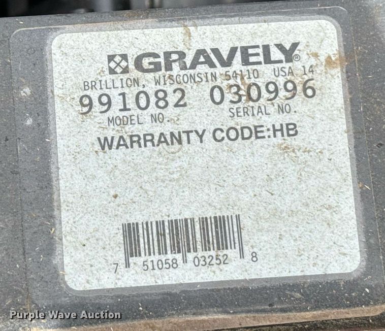 image for item EG6431 Gravely ZT 48 HD ZTR lawn mower