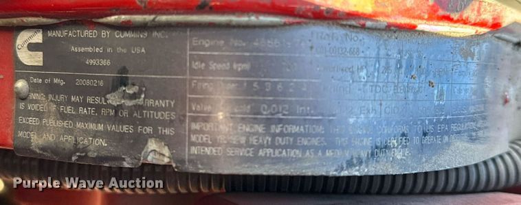 image for item EG8348 2009 Freightliner Business Class M2 refuse truck