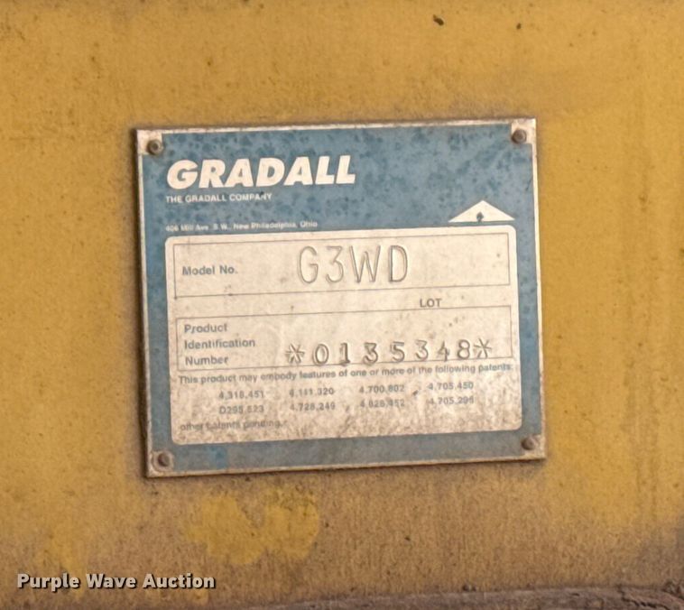 image for item EG8353 1996 Gradall G3WD wheeled excavator