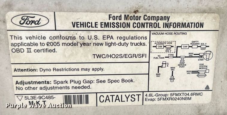 image for item EG8361 2005 Ford F150 SuperCab pickup truck