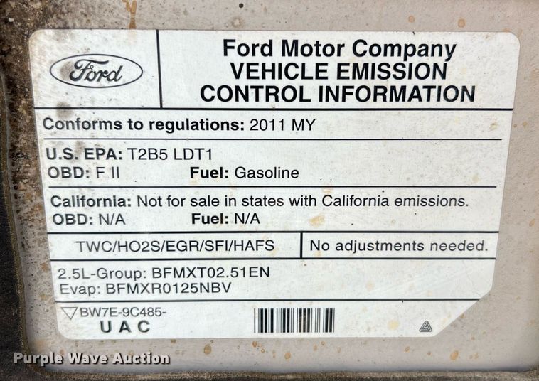 image for item EG8362 2011 Ford Escape SUV