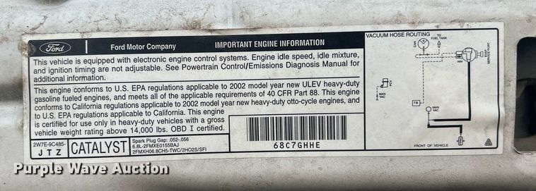 image for item EG8371 2002 Ford F450 Super Duty flatbed truck