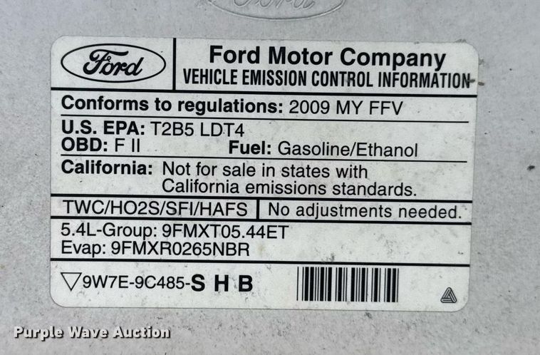 image for item EG8377 2009 Ford F150 SuperCab pickup truck