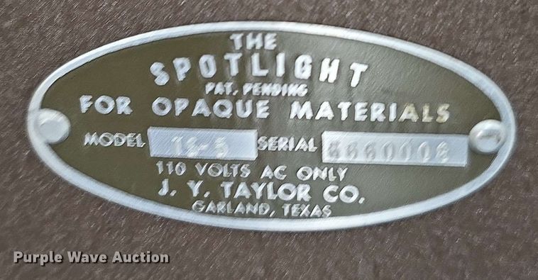 image for item EH8901 The Spotlight Opaque Materials TS-5 projector